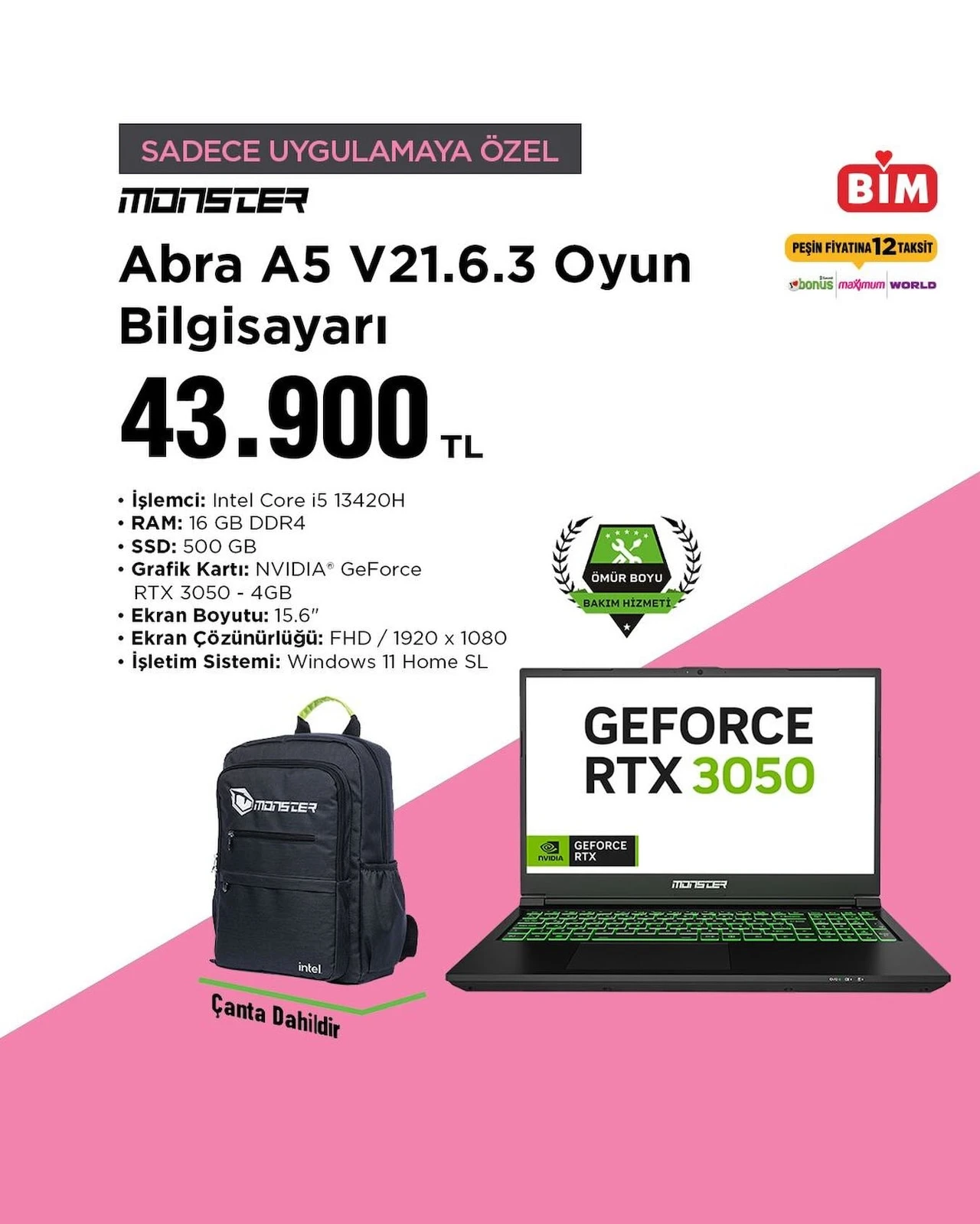 BIM 22 Nisan'dan itibaren; Kasaya gidin, görevliye almak istediğiniz